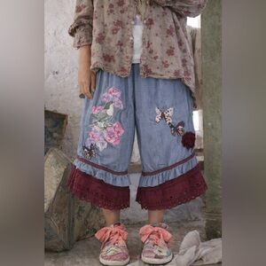 Shabby Chic bloomers with Bird and Floral Design